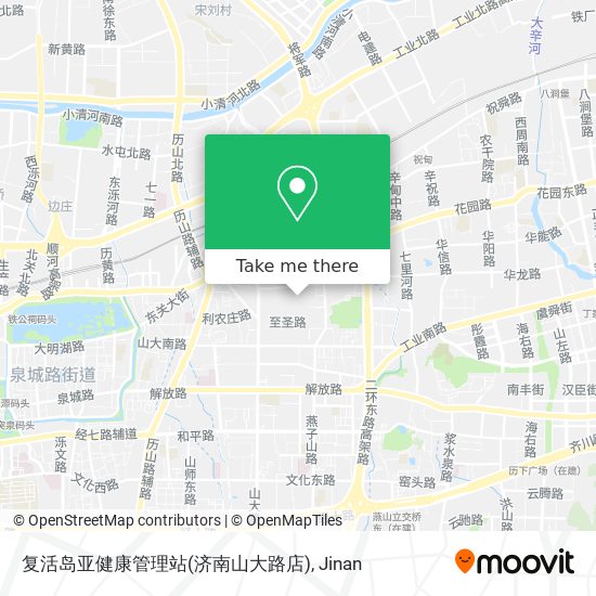 复活岛亚健康管理站(济南山大路店) map