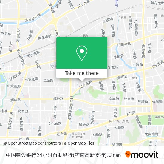 中国建设银行24小时自助银行(济南高新支行) map