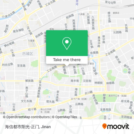 海信都市阳光-正门 map