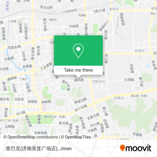 星巴克(济南美莲广场店) map