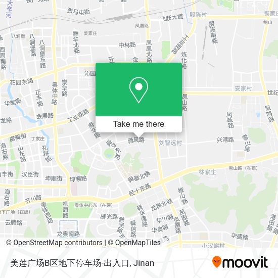 美莲广场B区地下停车场-出入口 map