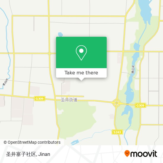 圣井寨子社区 map