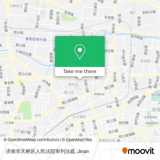 济南市天桥区人民法院审判法庭 map