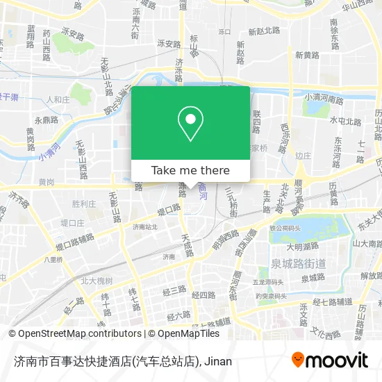 济南市百事达快捷酒店(汽车总站店) map