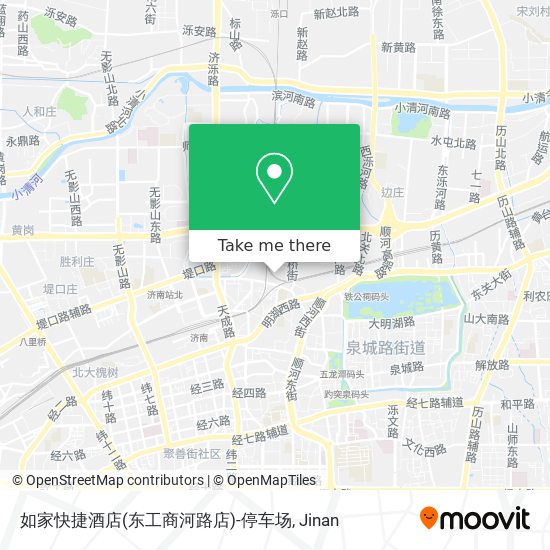 如家快捷酒店(东工商河路店)-停车场 map