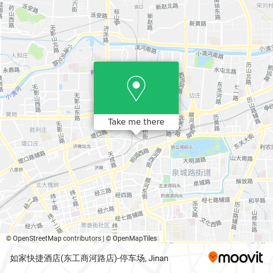 如家快捷酒店(东工商河路店)-停车场 map