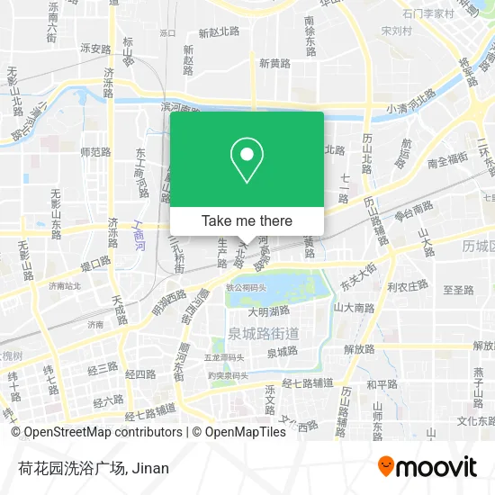 荷花园洗浴广场 map