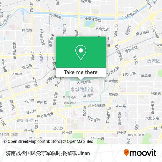 济南战役国民党守军临时指挥部 map