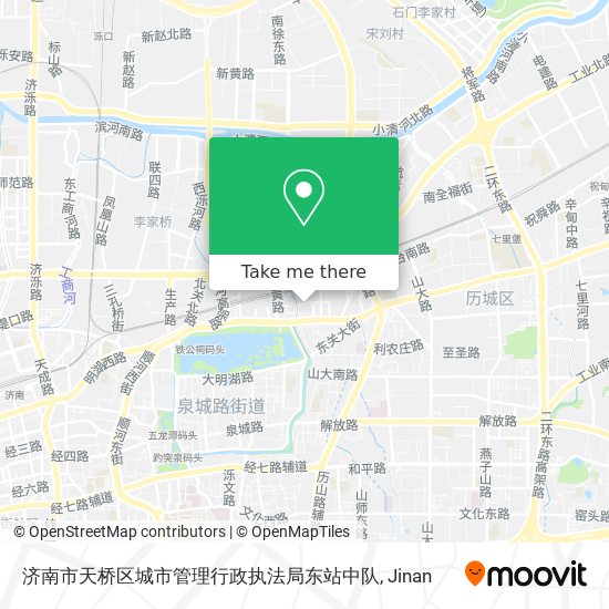 济南市天桥区城市管理行政执法局东站中队 map