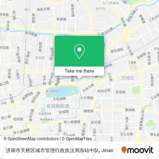 济南市天桥区城市管理行政执法局东站中队 map