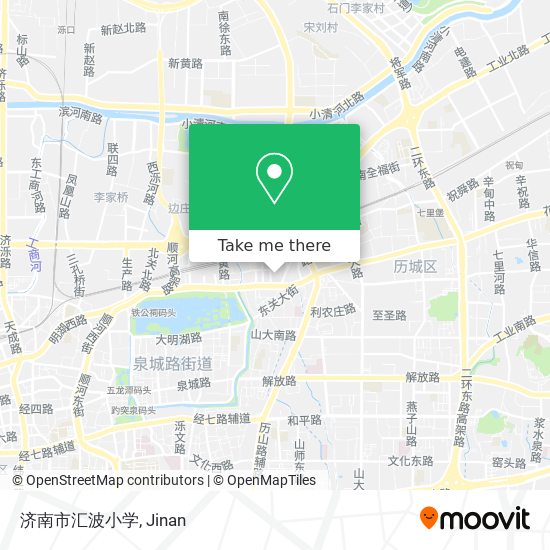 济南市汇波小学 map