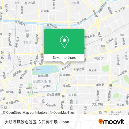 大明湖风景名胜区-东门停车场 map