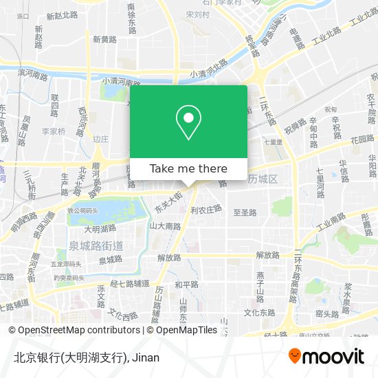 北京银行(大明湖支行) map