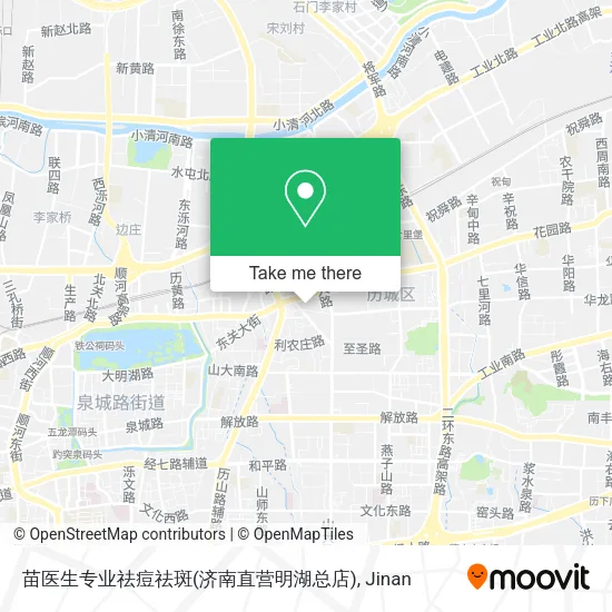 苗医生专业祛痘祛斑(济南直营明湖总店) map