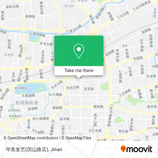 华美发艺(历山路店) map