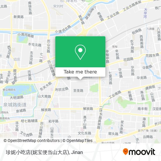 珍妮小吃店(妮宝便当山大店) map