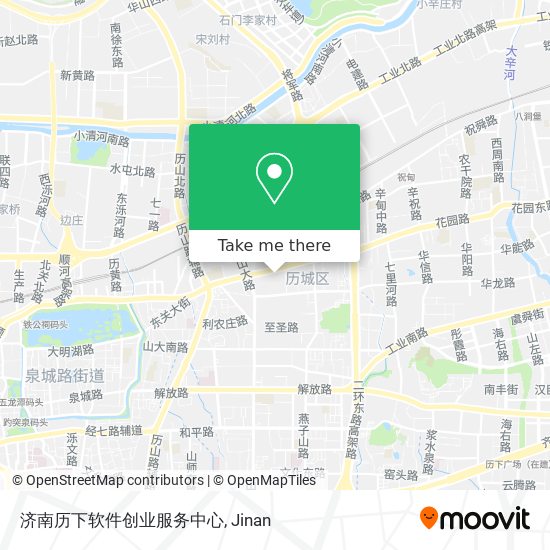 济南历下软件创业服务中心 map