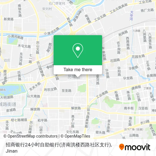 招商银行24小时自助银行(济南洪楼西路社区支行) map