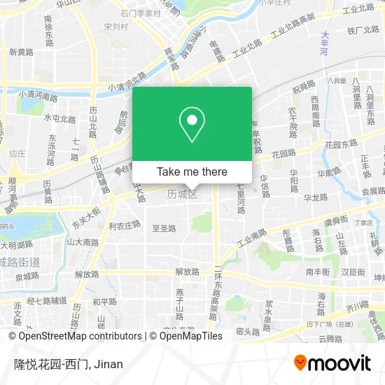 隆悦花园-西门 map