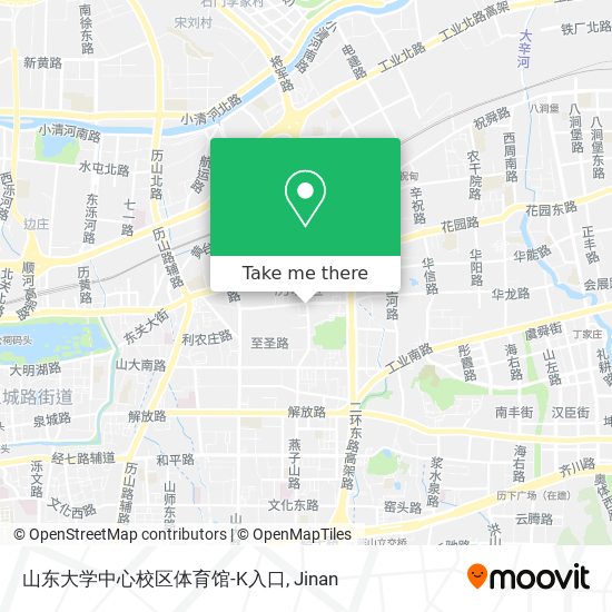 山东大学中心校区体育馆-K入口 map