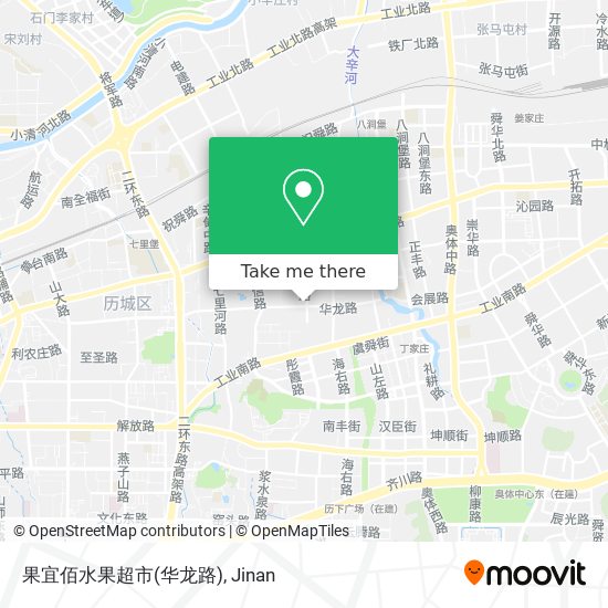 果宜佰水果超市(华龙路) map