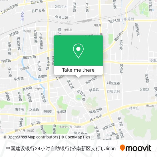 中国建设银行24小时自助银行(济南新区支行) map