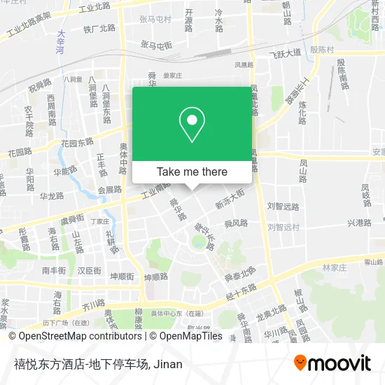 禧悦东方酒店-地下停车场 map