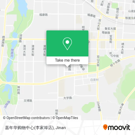 嘉年华购物中心(李家埠店) map