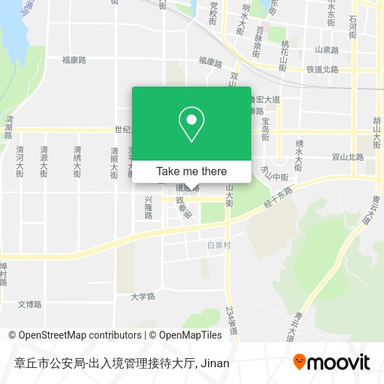 章丘市公安局-出入境管理接待大厅 map