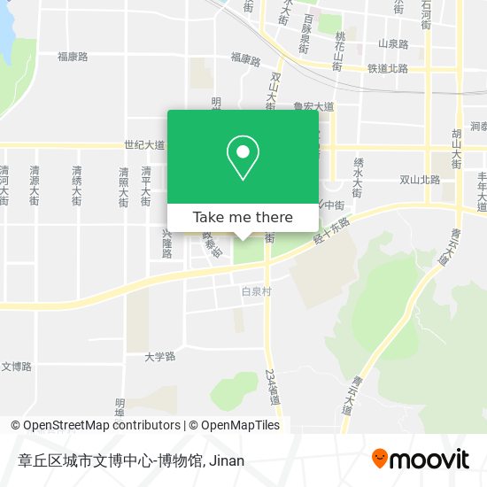 章丘区城市文博中心-博物馆 map