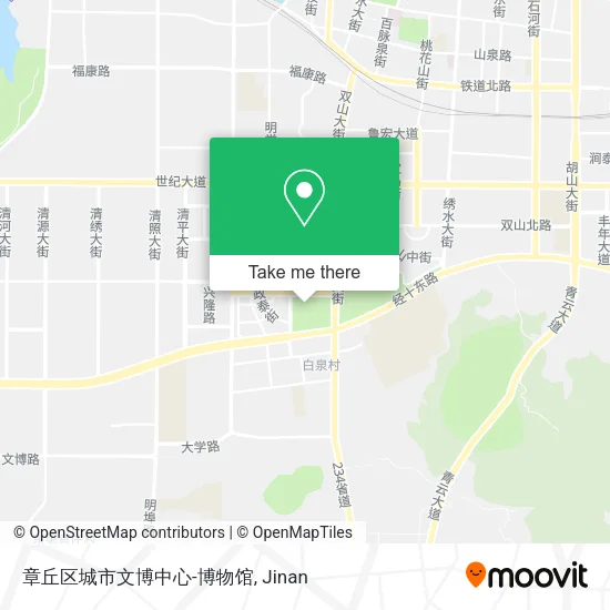 章丘区城市文博中心-博物馆 map