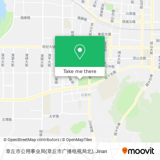 章丘市公用事业局(章丘市广播电视局北) map