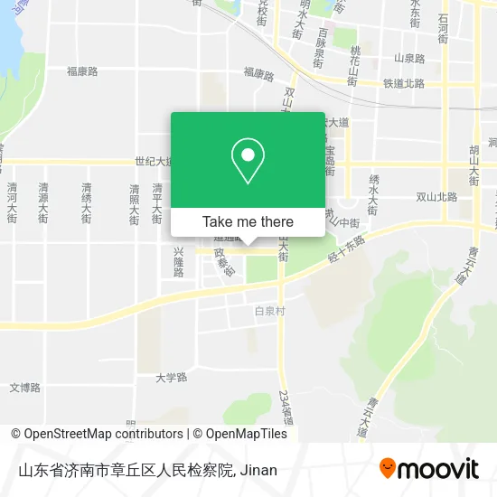 山东省济南市章丘区人民检察院 map