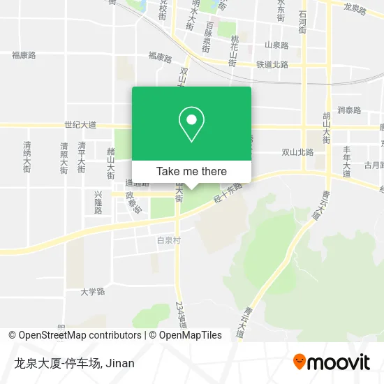 龙泉大厦-停车场 map