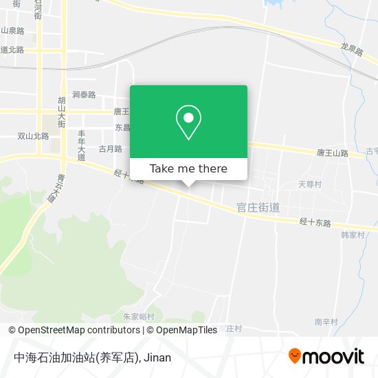 中海石油加油站(养军店) map