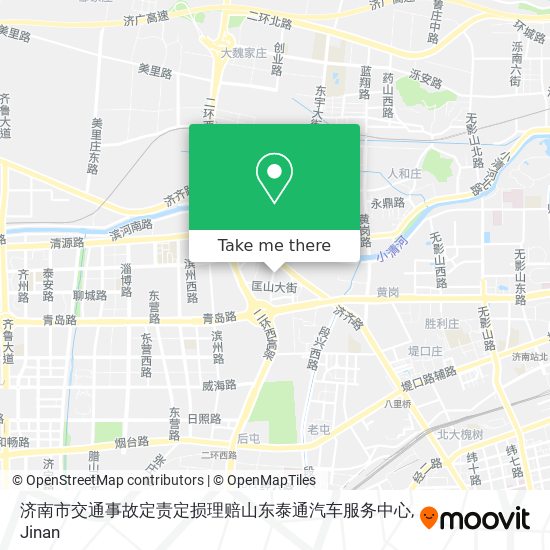济南市交通事故定责定损理赔山东泰通汽车服务中心 map