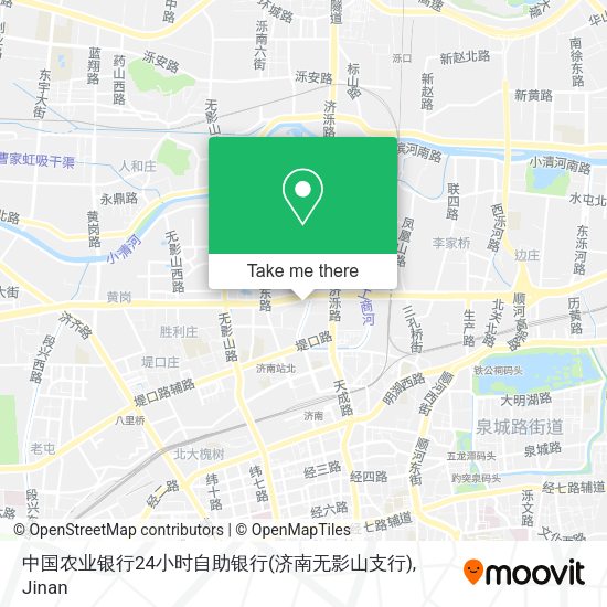 中国农业银行24小时自助银行(济南无影山支行) map