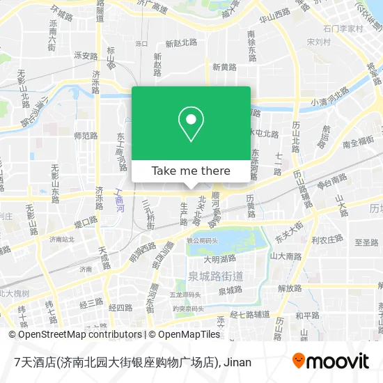 7天酒店(济南北园大街银座购物广场店) map