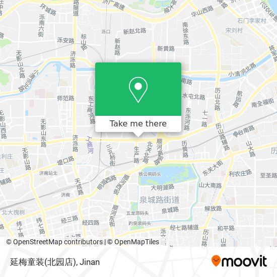 延梅童装(北园店) map
