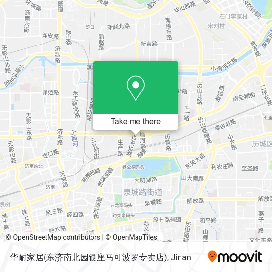 华耐家居(东济南北园银座马可波罗专卖店) map