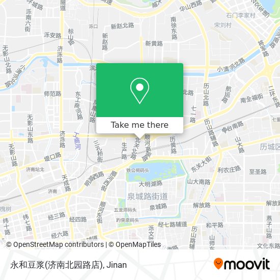 永和豆浆(济南北园路店) map