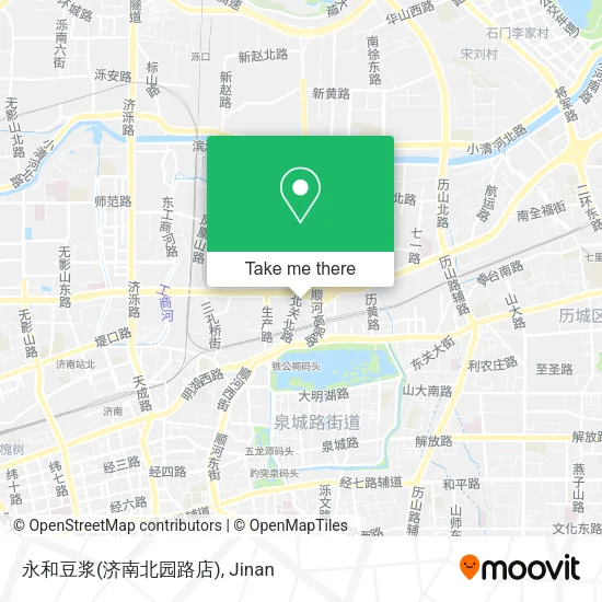 永和豆浆(济南北园路店) map