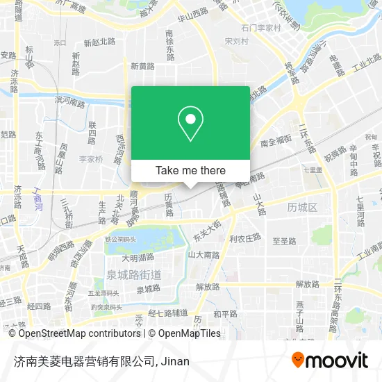济南美菱电器营销有限公司 map