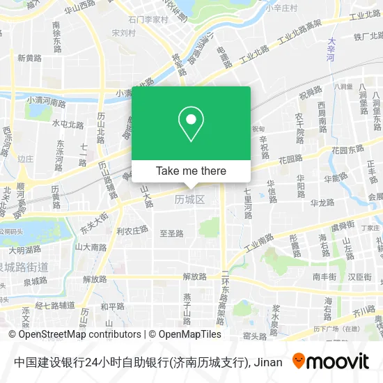 中国建设银行24小时自助银行(济南历城支行) map