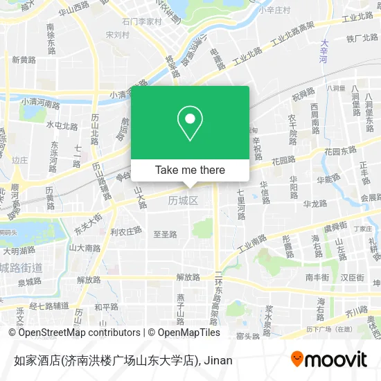 如家酒店(济南洪楼广场山东大学店) map