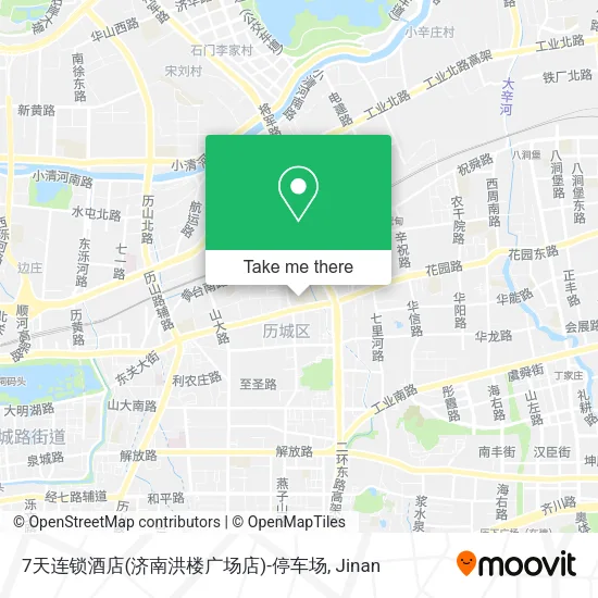 7天连锁酒店(济南洪楼广场店)-停车场 map