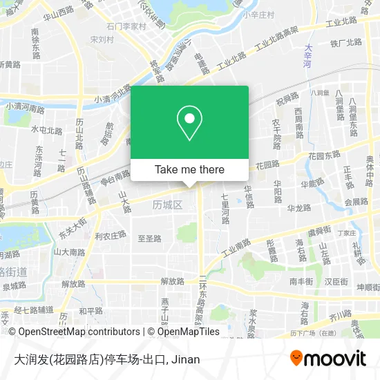 大润发(花园路店)停车场-出口 map
