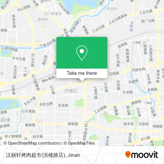 汉丽轩烤肉超市(洪楼路店) map