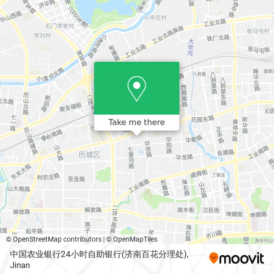 中国农业银行24小时自助银行(济南百花分理处) map