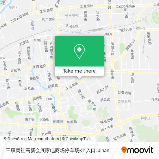 三联商社高新会展家电商场停车场-出入口 map